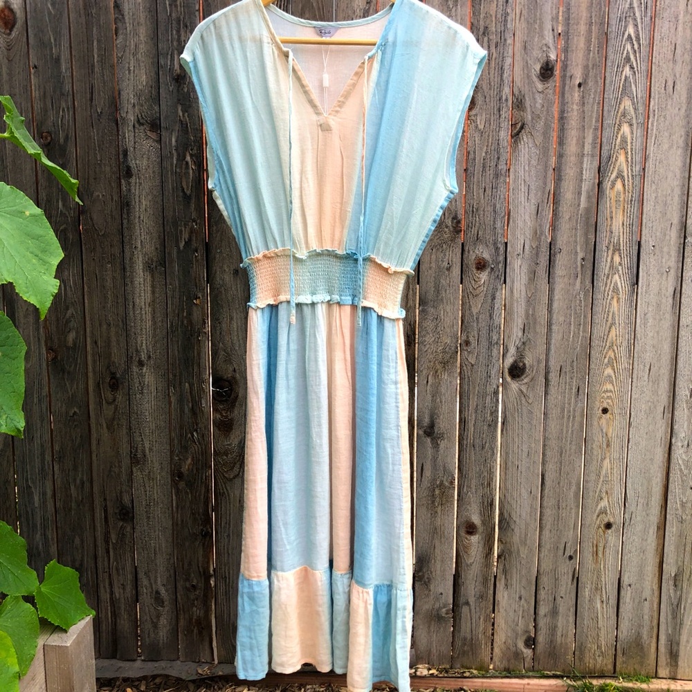 Rails | Ashlyn Sunset Linen midi dress | S